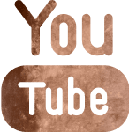 YouTube logo in brown textured design.